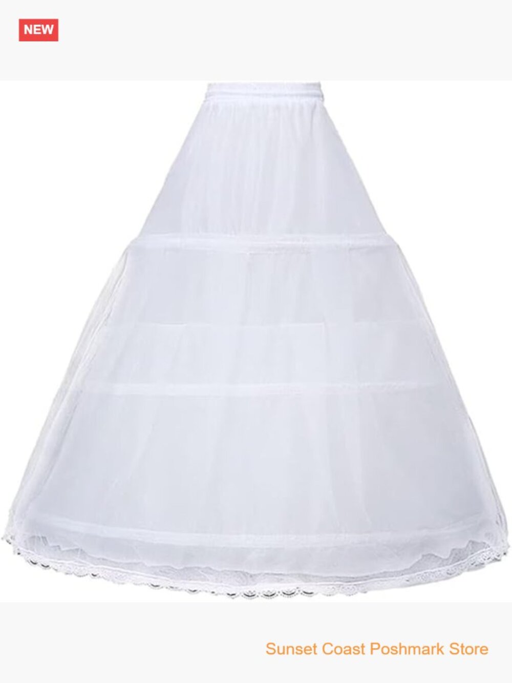 4-Hoop Petticoat Crinoline Underskirt for Wedding Ball Gown Tutu